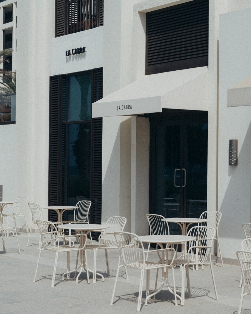 Street terrace seating